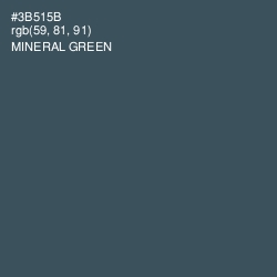 #3B515B - Mineral Green Color Image